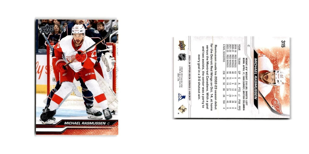2023 Upper Deck Michael Rasmussen Detroit Red Wings #315