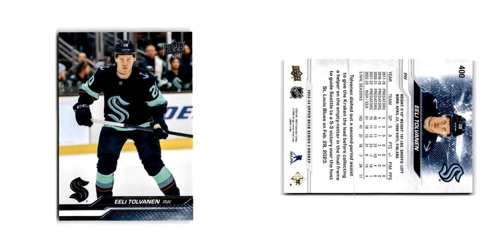2023 Upper Deck Eeli Tolvanen Seattle Kraken #400