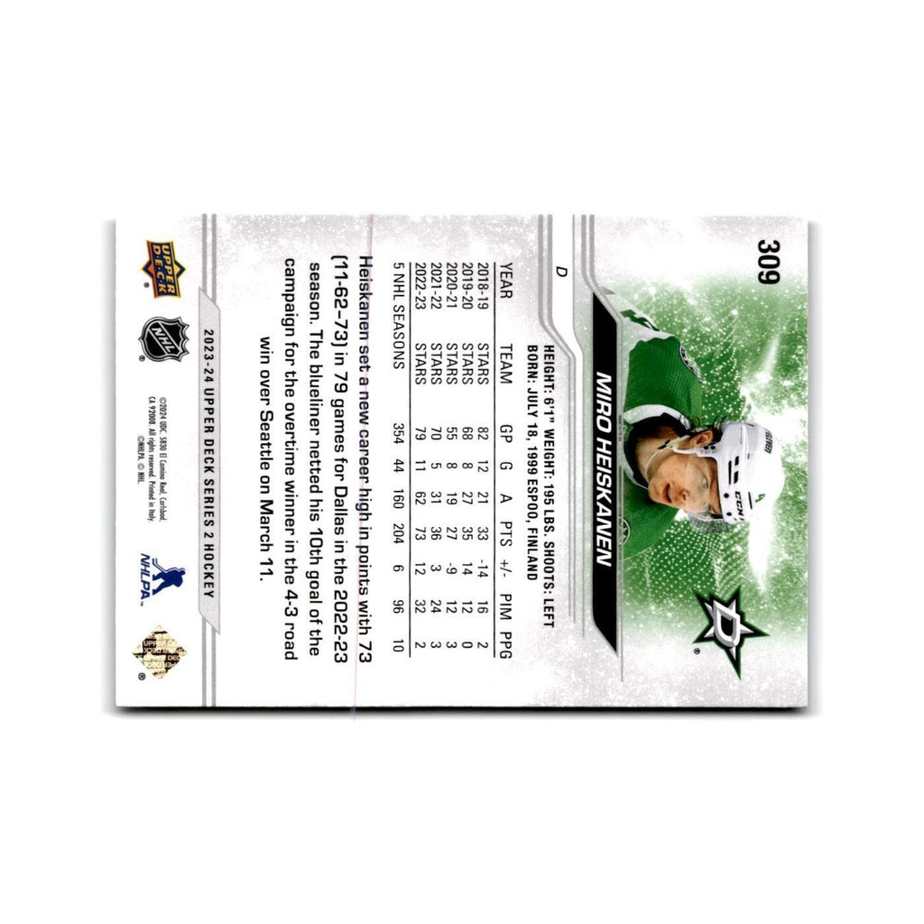 2023 Upper Deck Miro Heiskanen Dallas Stars #309