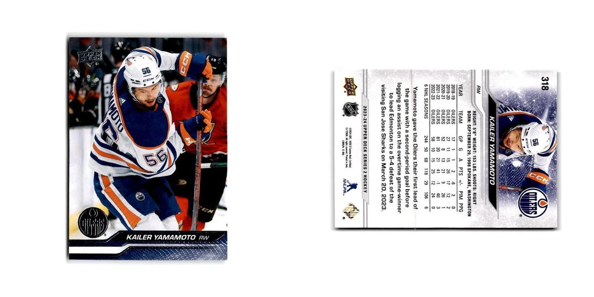 2023 Upper Deck Kailer Yamamoto Edmonton Oilers #318