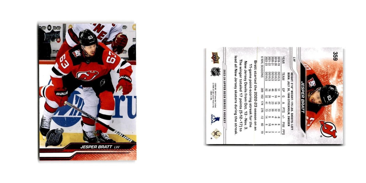 2023 Upper Deck Jesper Bratt New Jersey Devils #359
