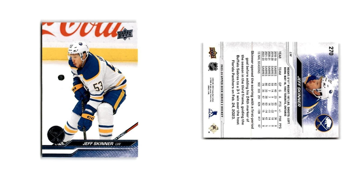 2023 Upper Deck Jeff Skinner Buffalo Sabres #270