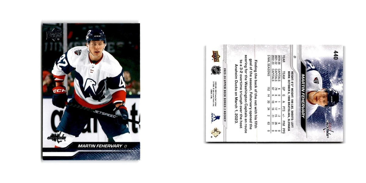 2023 Upper Deck Martin Fehervary Washington Capitals #440