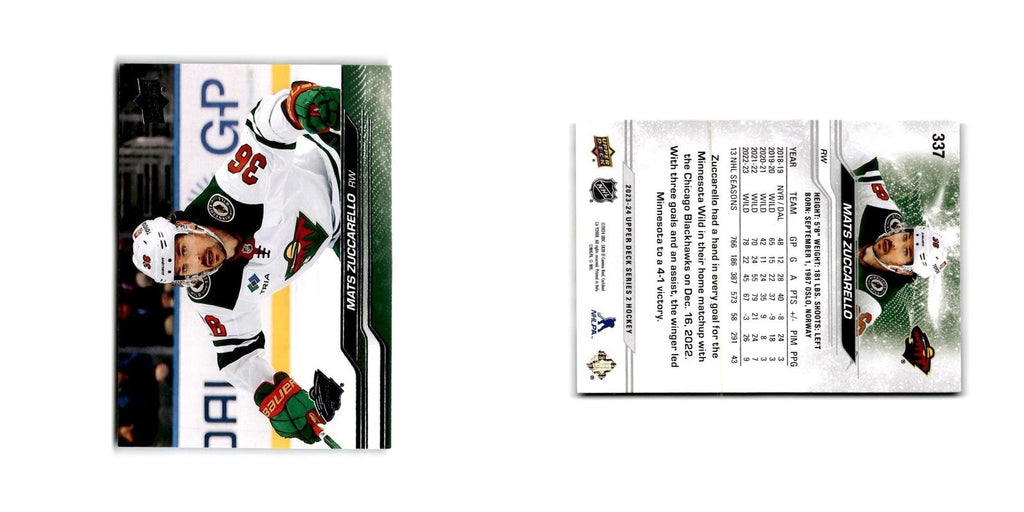 2023 Upper Deck Mats Zuccarello Minnesota Wild #337