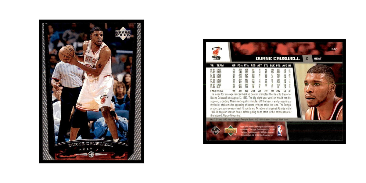 1998 Upper Deck Duane Causwell Basketball Cards #240