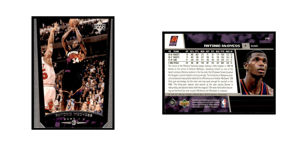 1998 Upper Deck Antonio McDyess Basketball Cards #206
