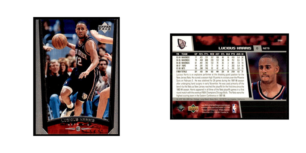 1998 Upper Deck Lucious Harris Basketball Cards #284
