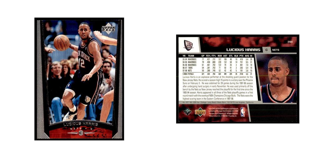 1998 Upper Deck Lucious Harris Basketball Cards #284