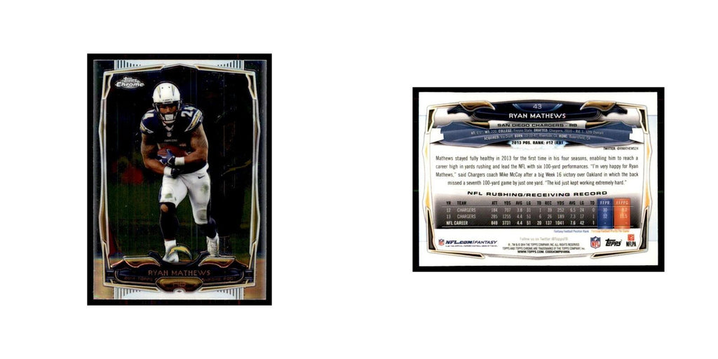 2014 Topps Chrome Mini Ryan Mathews Football Cards #43