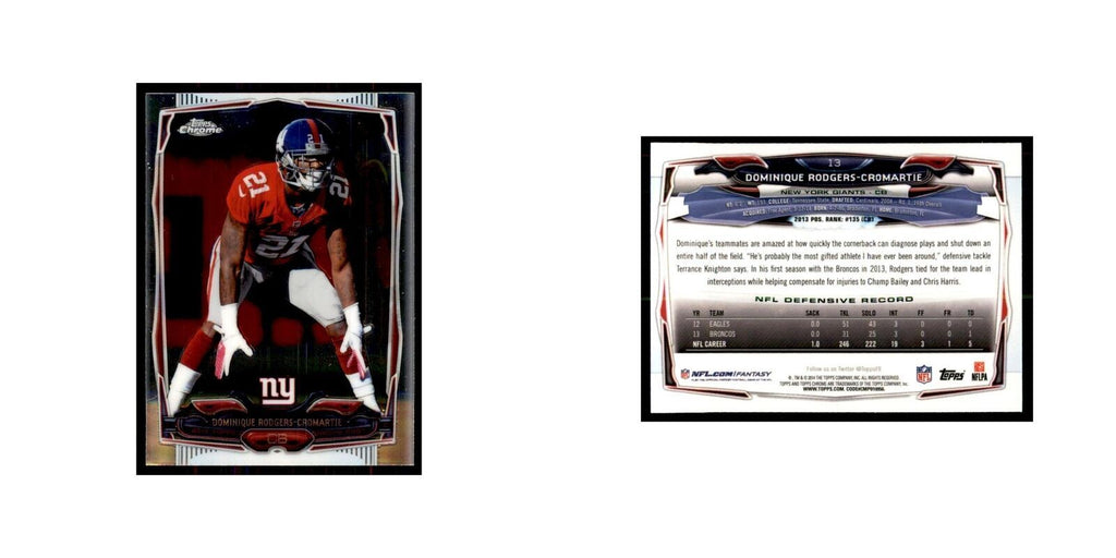 2014 Topps Chrome Mini Dominique Rodgers-Cromartie Football Cards #13