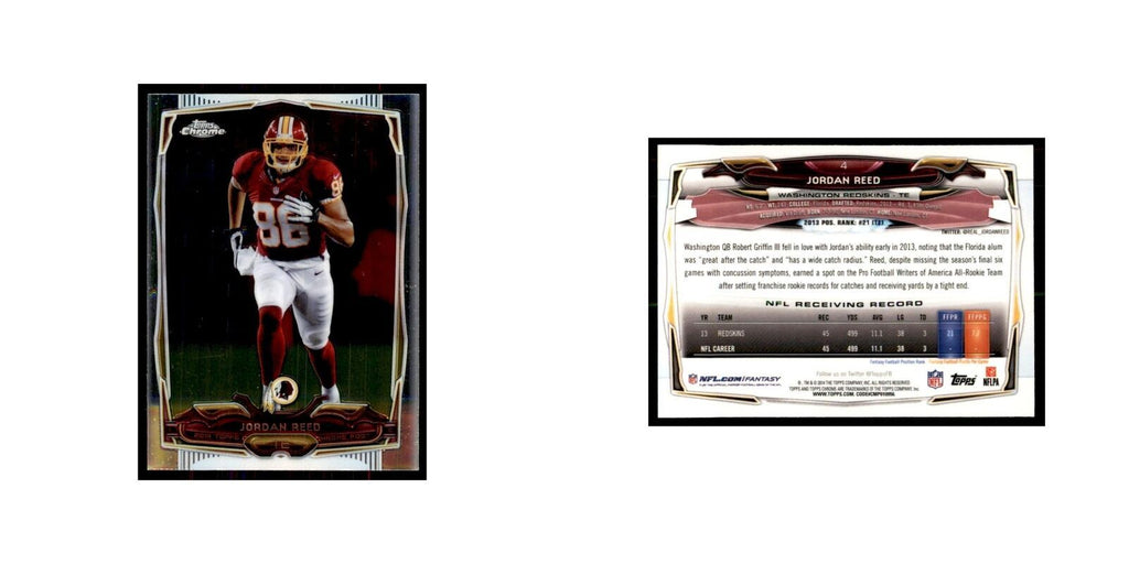 2014 Topps Chrome Mini Jordan Reed Football Cards #4