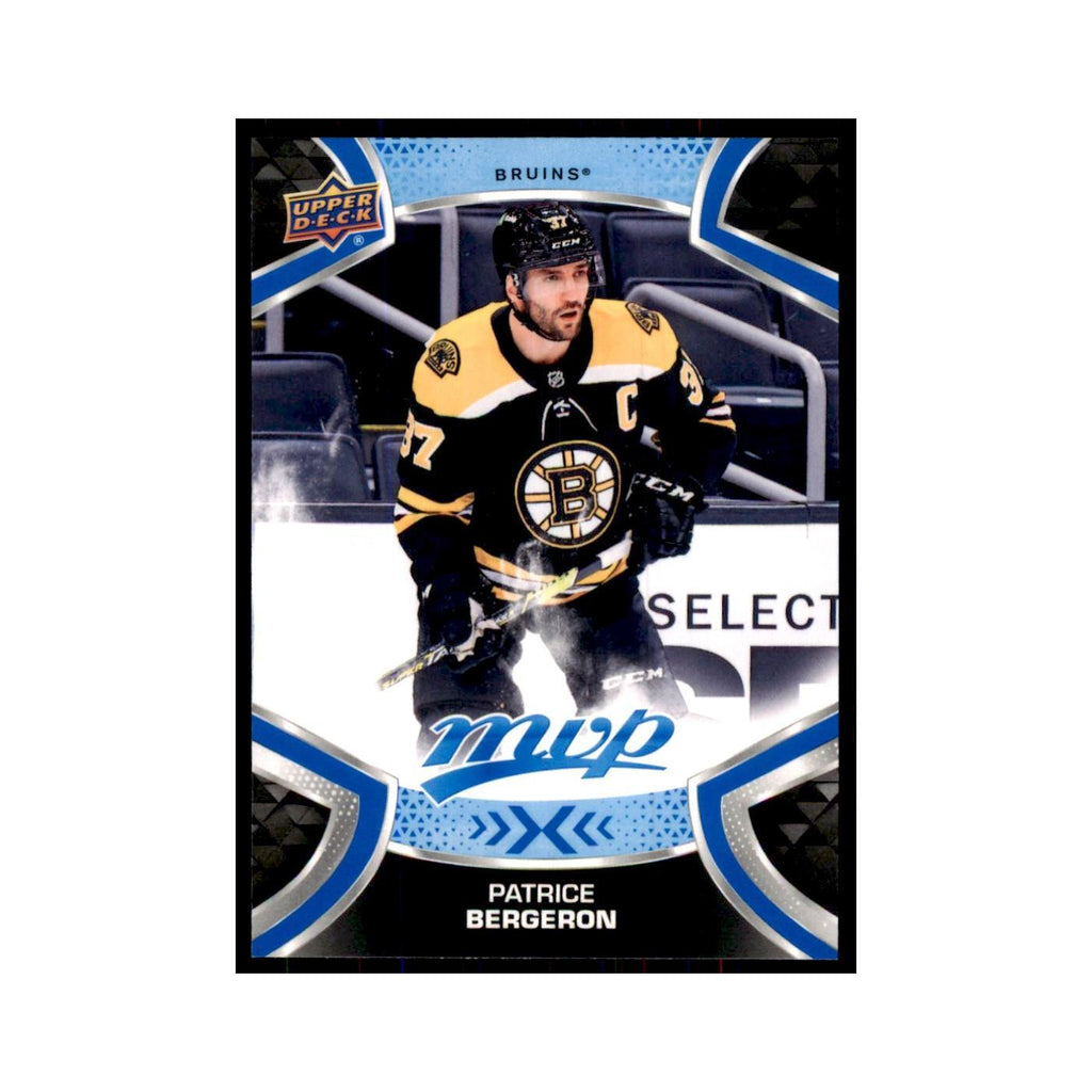 Patrice Bergeron 2021 Upper Deck MVP #37 Hockey Cards Hockey Card NM