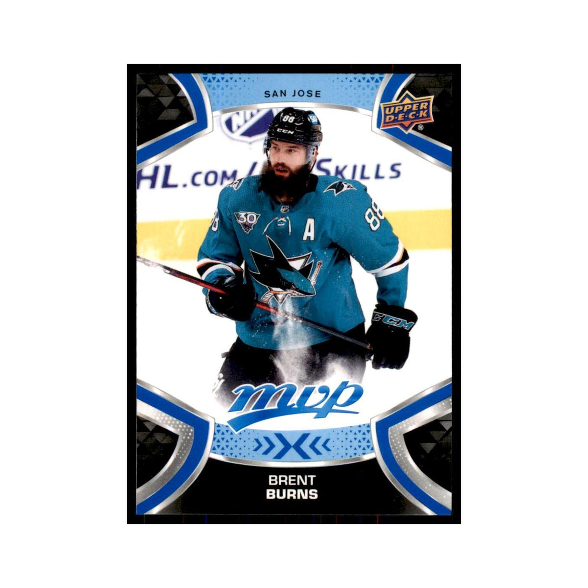 Brent Burns 2021 Upper Deck MVP #88 Hockey Cards Hockey Card NM