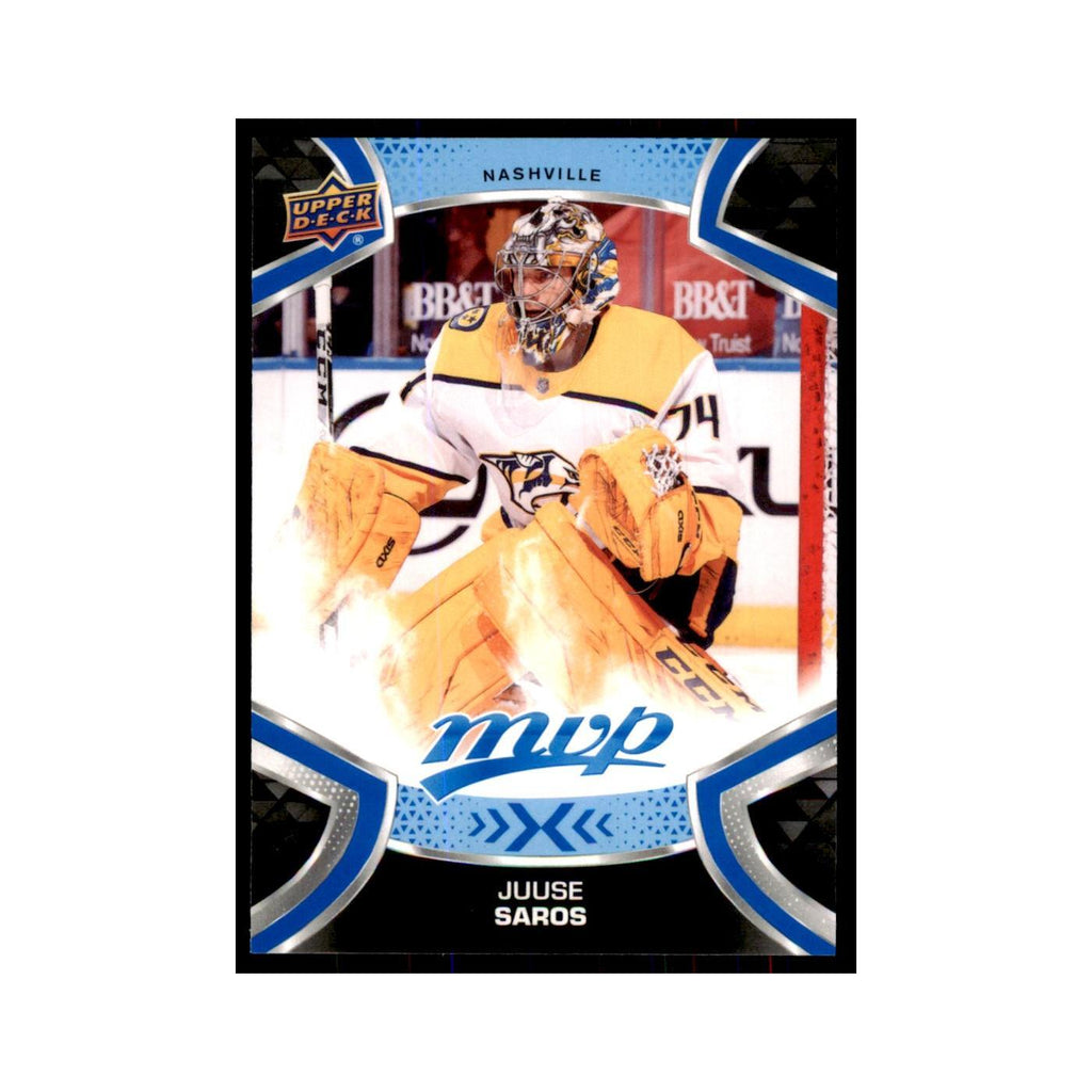 Juuse Saros 2021 Upper Deck MVP #95 Hockey Cards Hockey Card NM