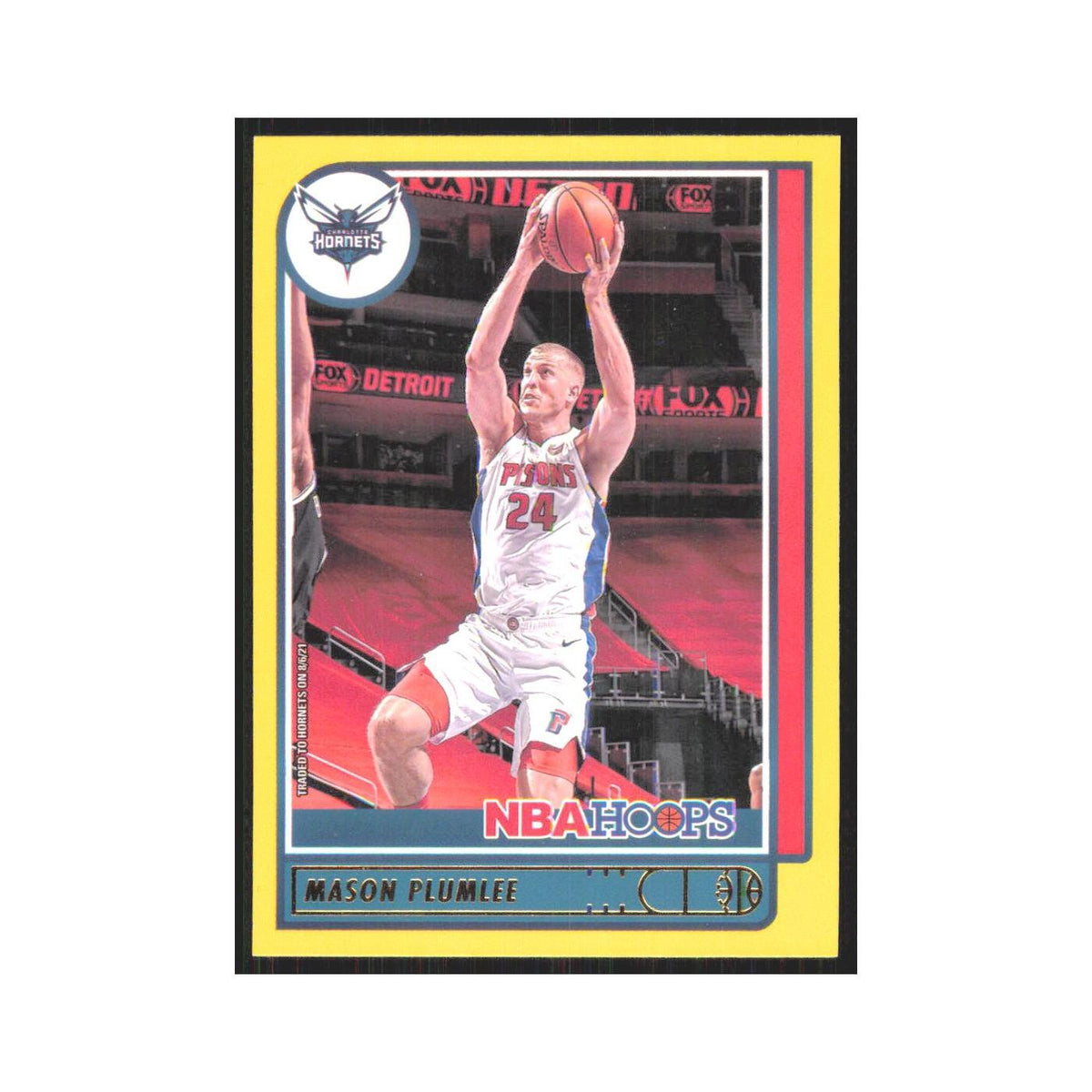 Mason Plumlee 2021 NBA Hoops #165 Charlotte Hornets Basketball Card NM
