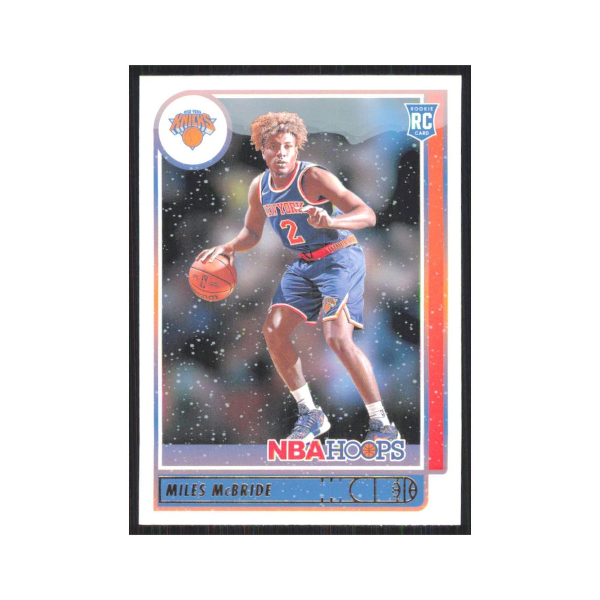 Miles McBride Rookie 2021 NBA Hoops #232 New York Knicks Basketball Card NM