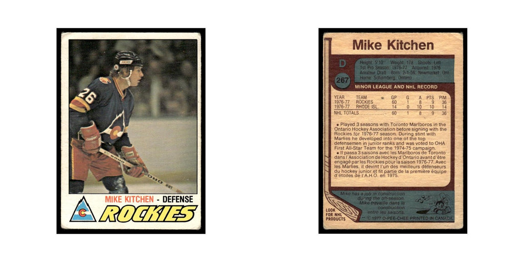 Mike Kitchen Rookie 1977 O-Pee-Chee (Damaged) #267 Colorado Rockies VG