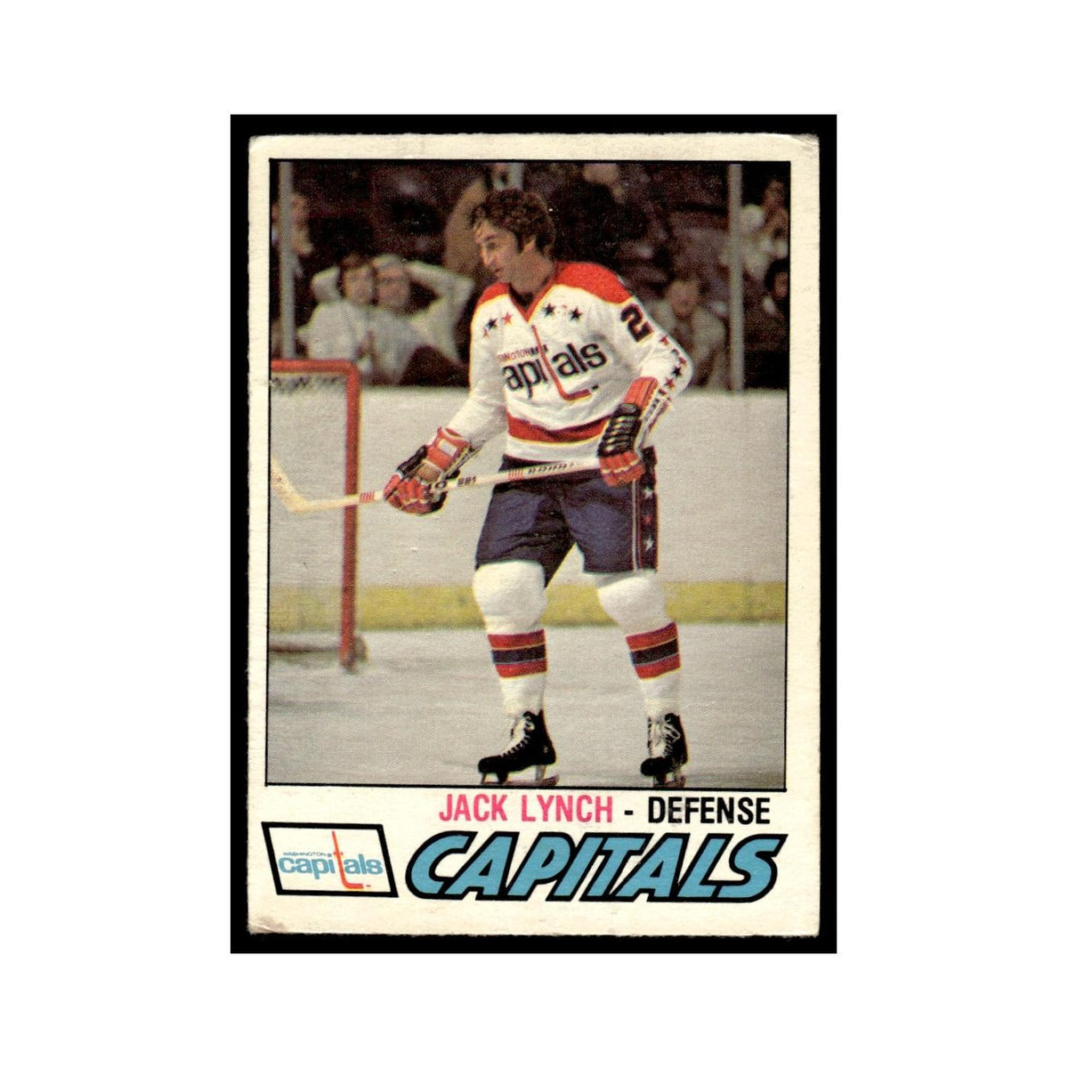 Jack Lynch 1977 O-Pee-Chee (Damaged) #369 Washington Capitals Hockey Card VG