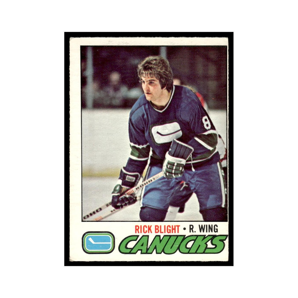 Rick Blight 1977 O-Pee-Chee #259 Vancouver Canucks Hockey Card EX