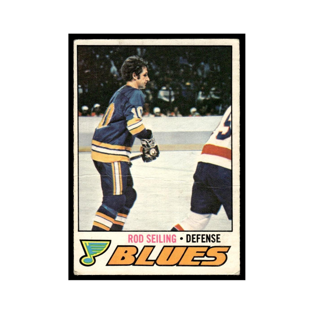 Rod Seiling 1977 O-Pee-Chee (Damaged) #226 St. Louis Blues Hockey Card VG