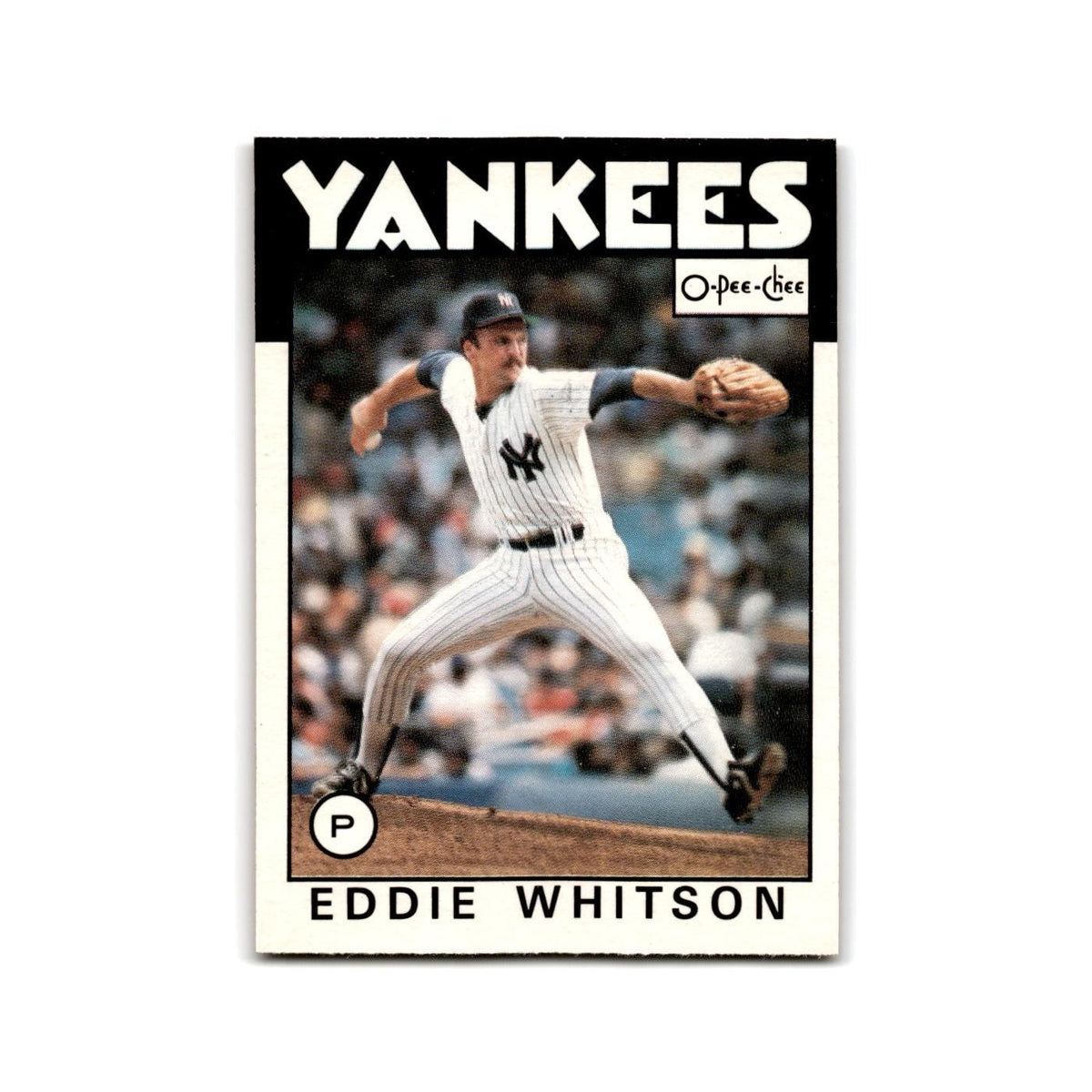Eddie Whitson 1986 O-Pee-Chee #15 New York Yankees Baseball Card NM