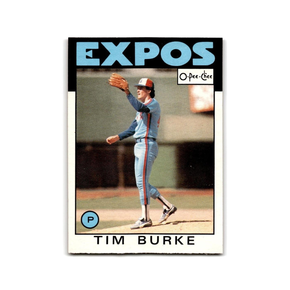 Tim Burke Rookie 1986 O-Pee-Chee #258 Montreal Expos Baseball Card NM