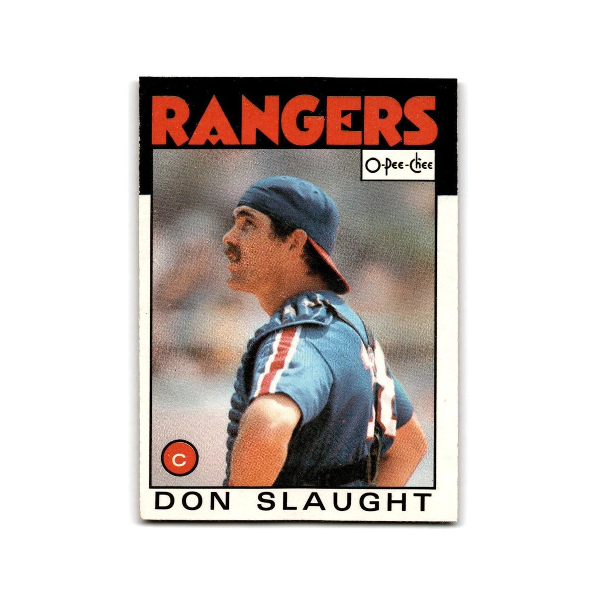 Don Slaught 1986 O-Pee-Chee #24 Texas Rangers Baseball Card NM