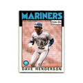 Dave Henderson 1986 O-Pee-Chee #221 Seattle Mariners Baseball Card NM