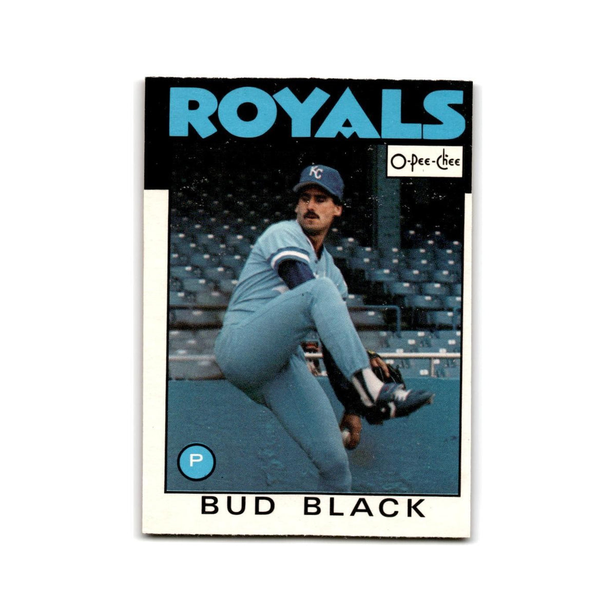 Bud Black 1986 O-Pee-Chee #319 Kansas City Royals Baseball Card NM