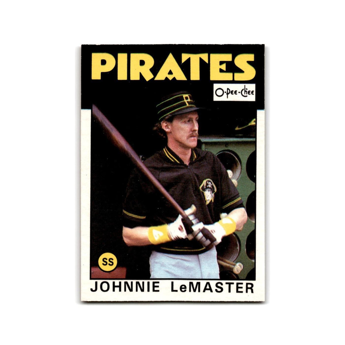 Johnnie LeMaster 1986 O-Pee-Chee #289 Pittsburgh Pirates Baseball Card NM