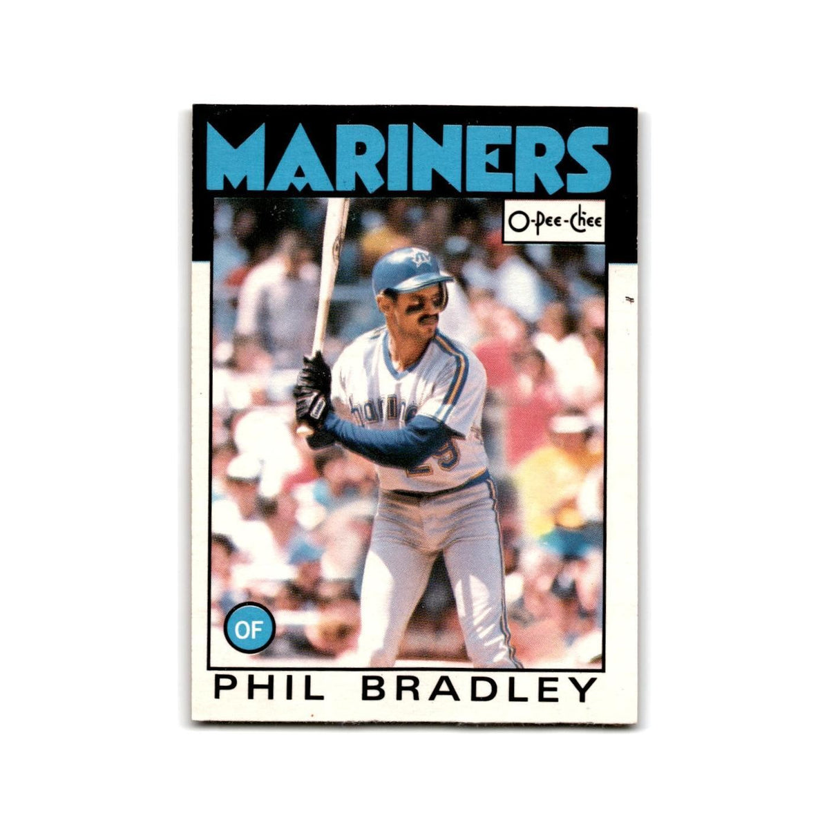 Phil Bradley 1986 O-Pee-Chee #305 Seattle Mariners Baseball Card NM