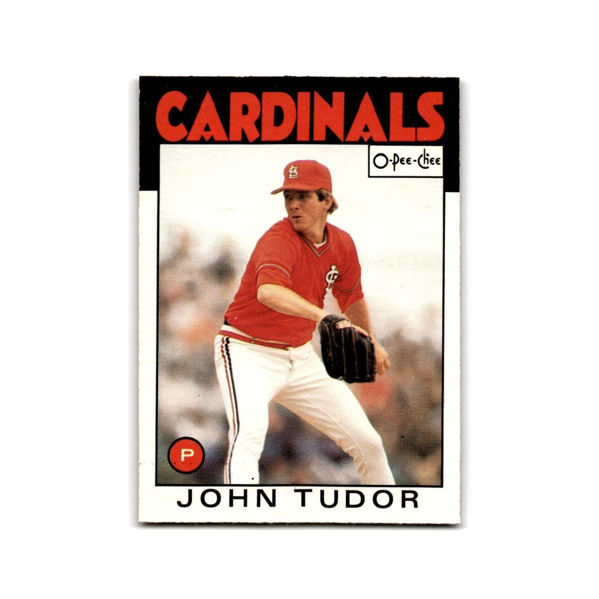 John Tudor 1986 O-Pee-Chee #227 St. Louis Cardinals Baseball Card NM