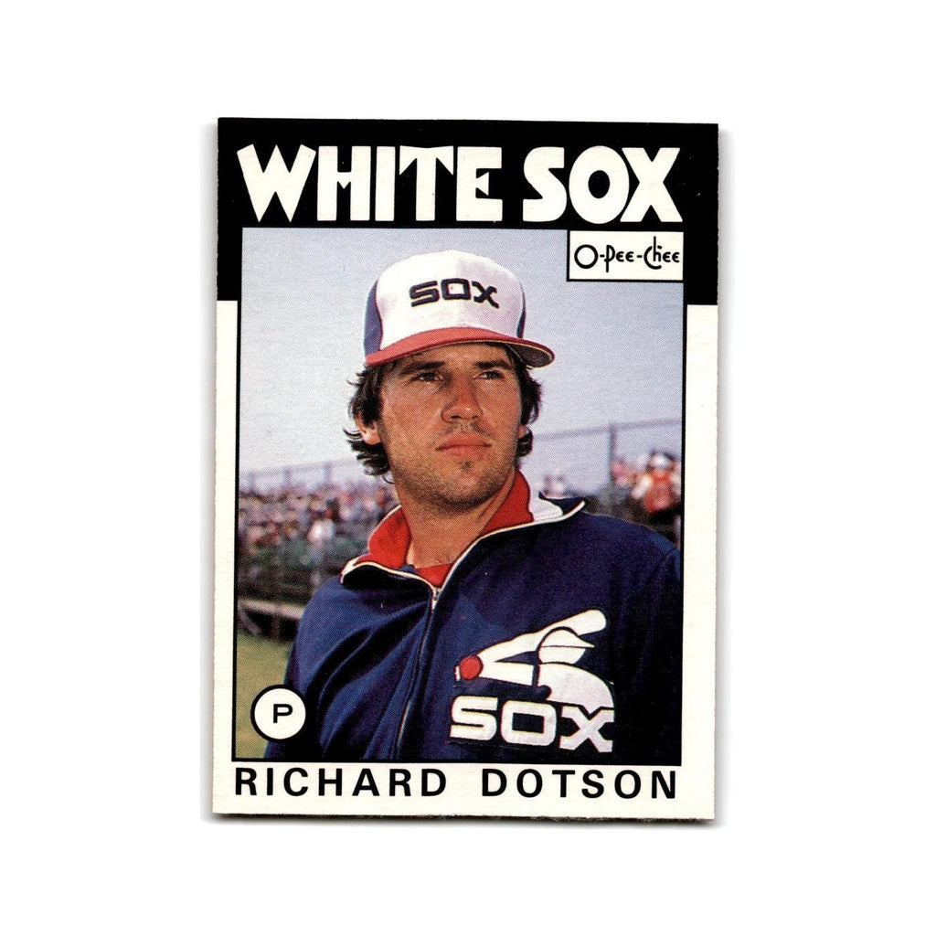 Richard Dotson 1986 O-Pee-Chee #233 Chicago White Sox Baseball Card NM