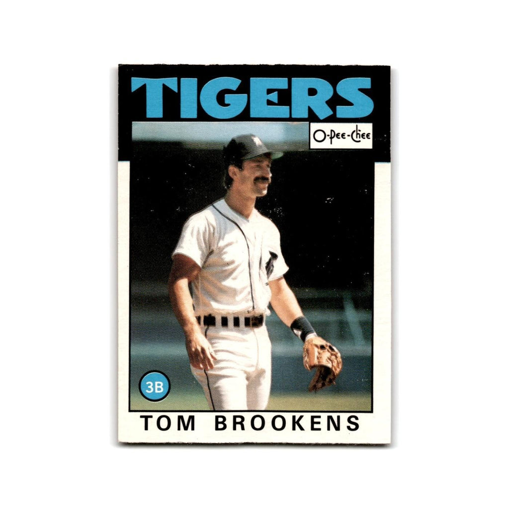 Tom Brookens 1986 O-Pee-Chee #286 Detroit Tigers Baseball Card NM