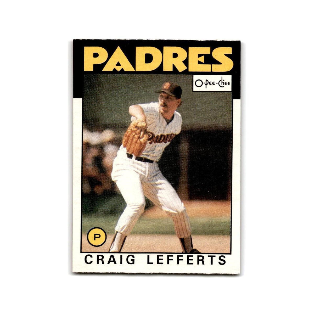 Craig Lefferts 1986 O-Pee-Chee #244 San Diego Padres Baseball Card NM