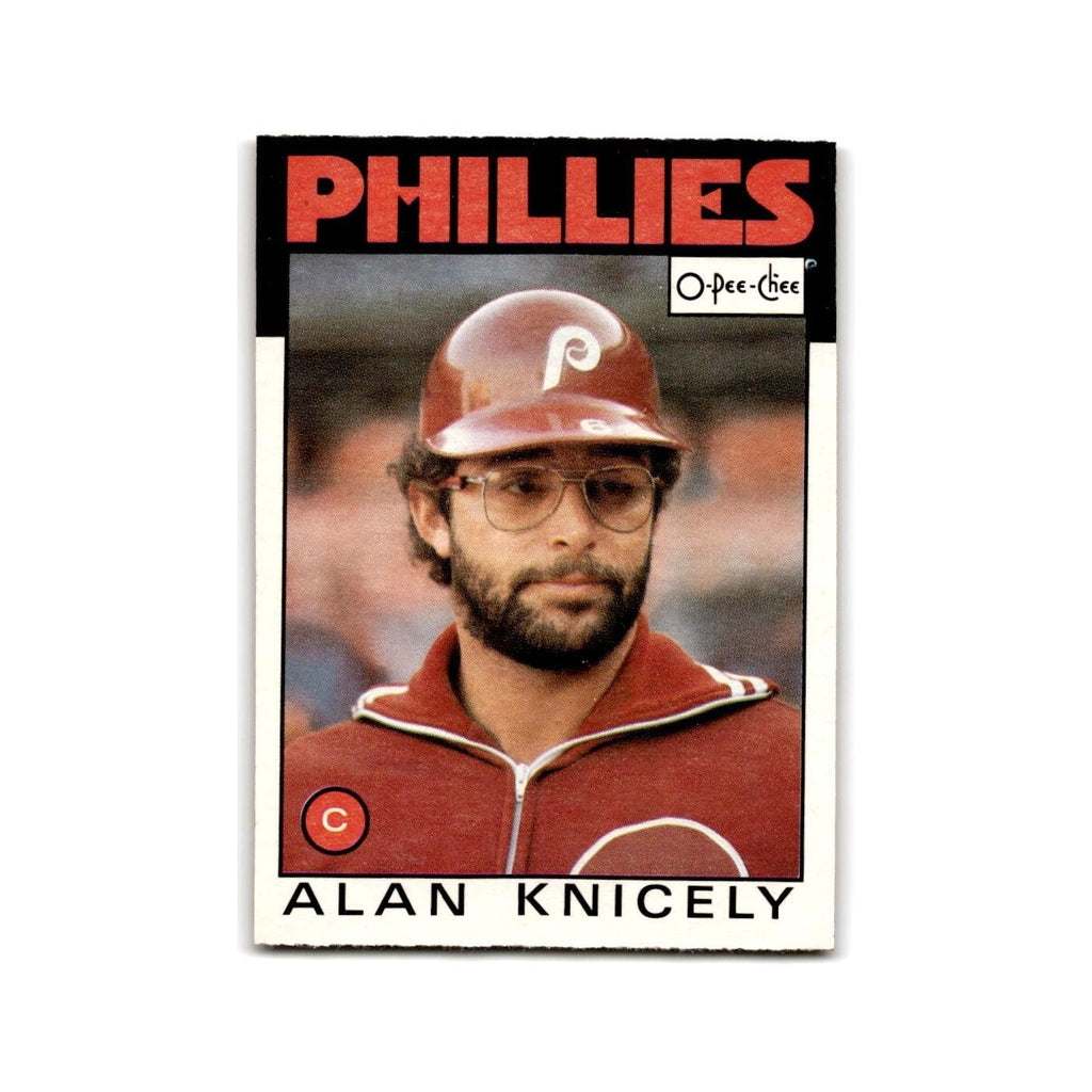 Alan Knicely 1986 O-Pee-Chee #316 Philadelphia Phillies Baseball Card NM