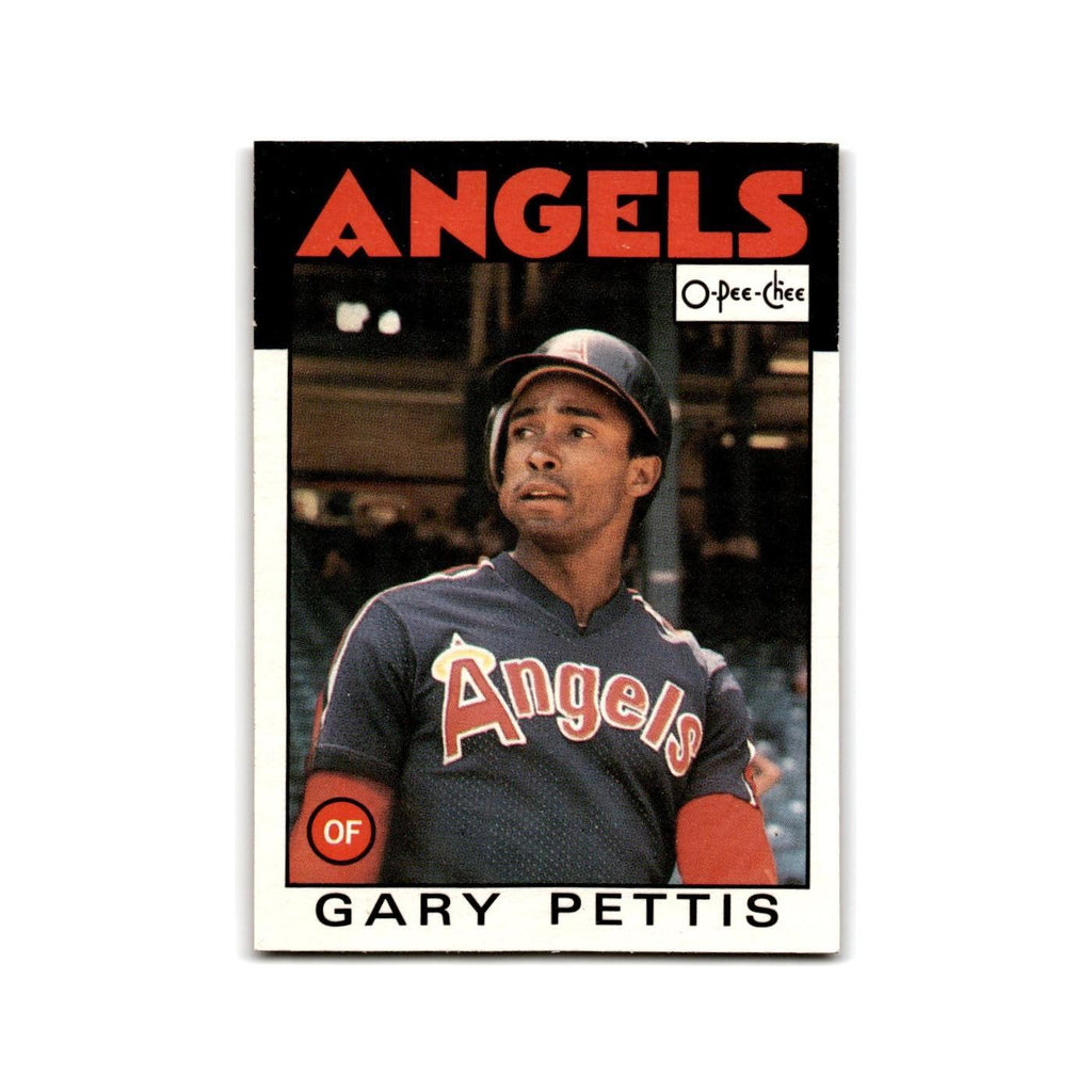 Gary Pettis 1986 O-Pee-Chee #323 California Angels Baseball Card NM