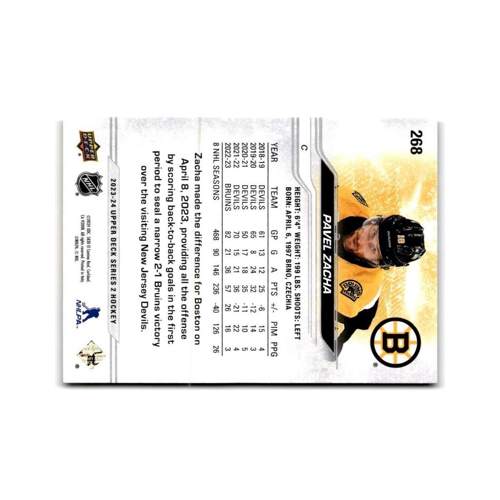 2023 Upper Deck Pavel Zacha Boston Bruins #268
