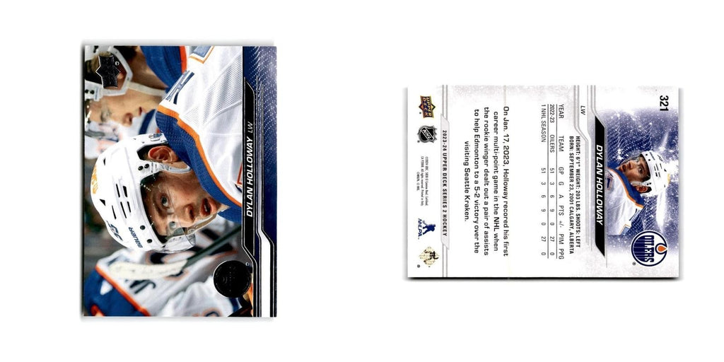 2023 Upper Deck Dylan Holloway Edmonton Oilers #321