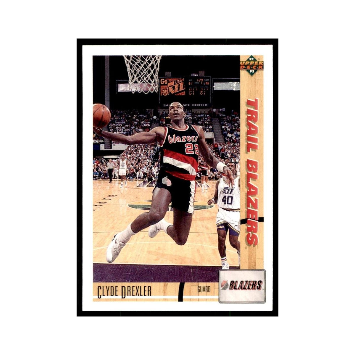 1991 Upper Deck Clyde Drexler Basketball Cards #357