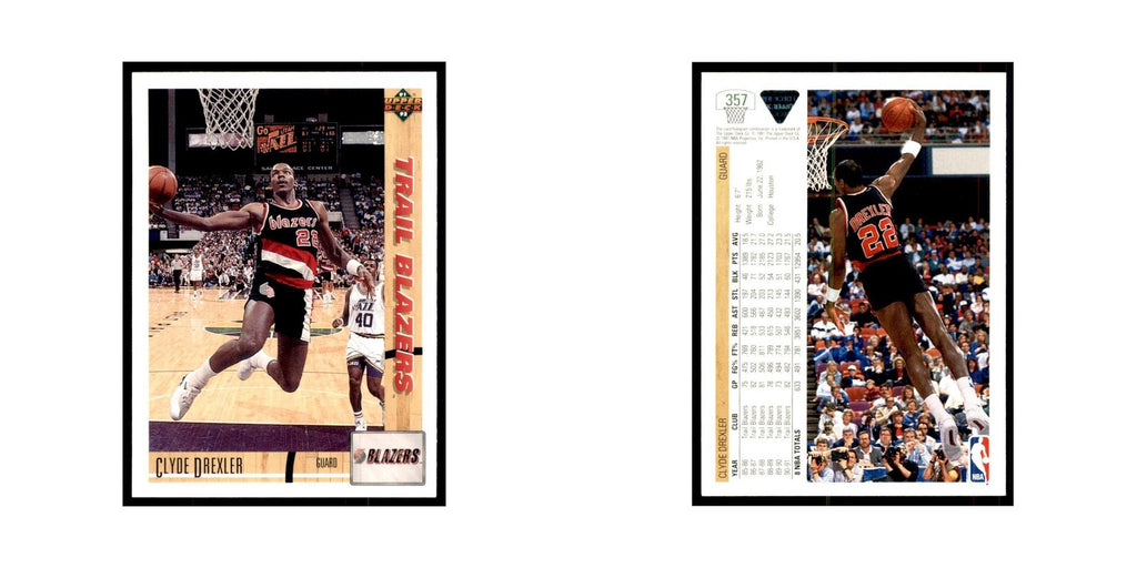 1991 Upper Deck Clyde Drexler Basketball Cards #357
