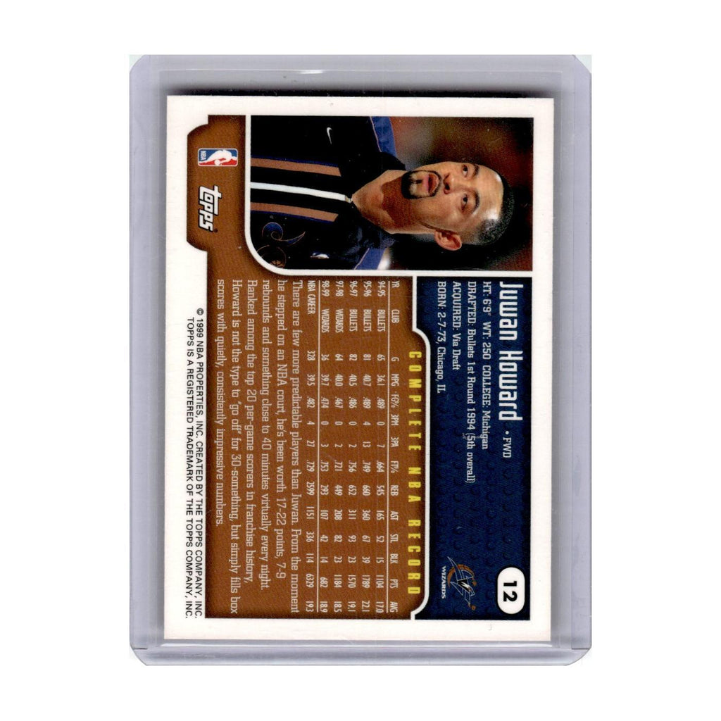 1999 Topps Juwan Howard Wizards #12