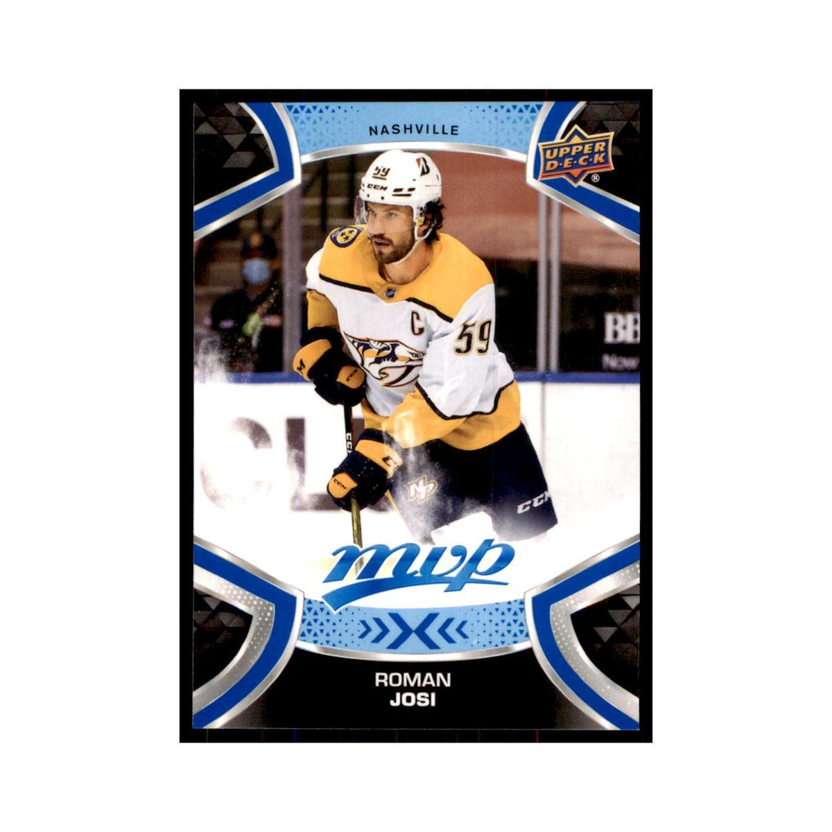 Roman Josi 2021 Upper Deck MVP #159 Hockey Cards Hockey Card NM