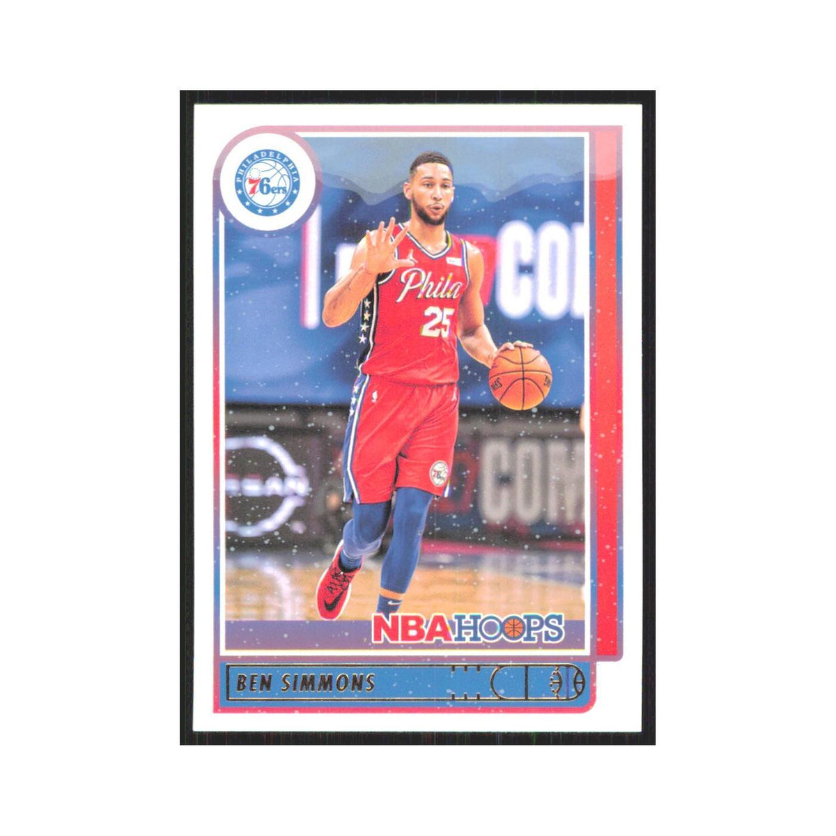 Ben Simmons 2021 NBA Hoops #17 Philadelphia 76ers Basketball Card NM
