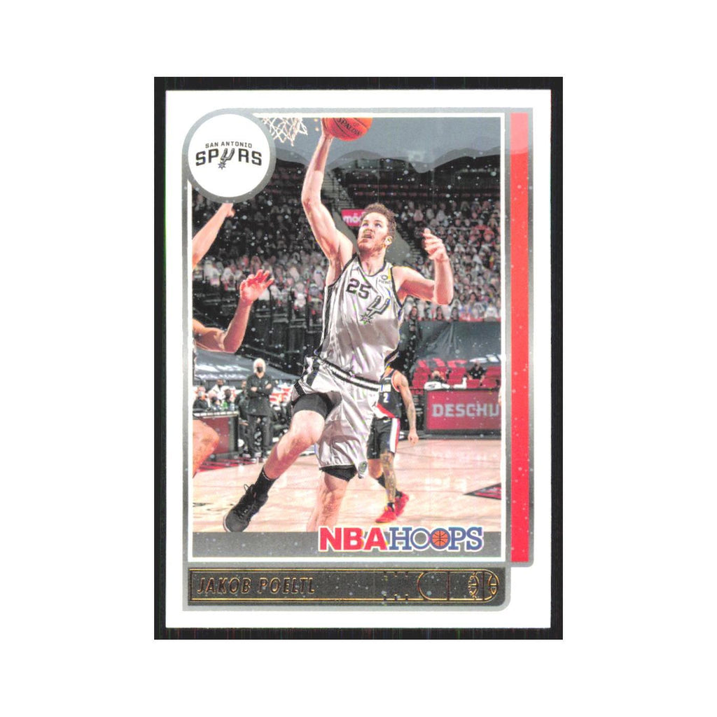 Jakob Poeltl 2021 NBA Hoops #44 San Antonio Spurs Basketball Card NM