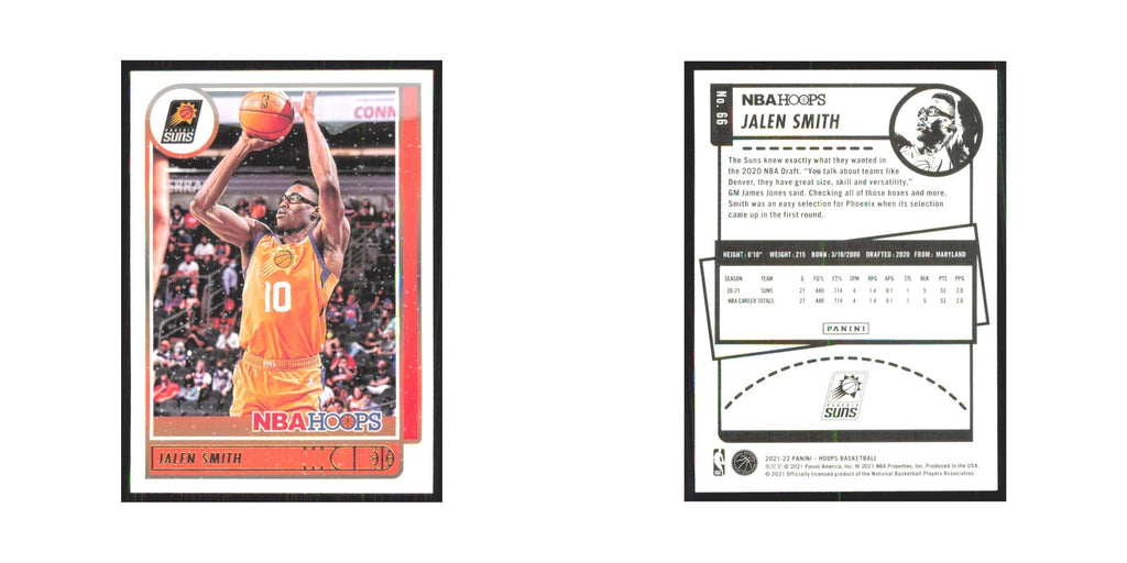 Jalen Smith 2021 NBA Hoops #66 Phoenix Suns Basketball Card NM