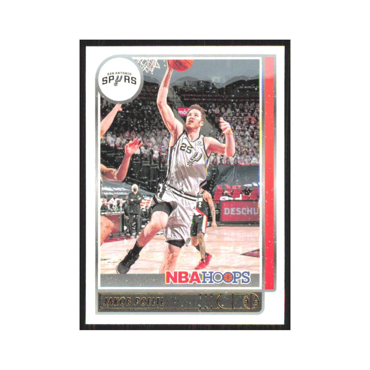 Jakob Poeltl 2021 NBA Hoops #44 San Antonio Spurs Basketball Card NM