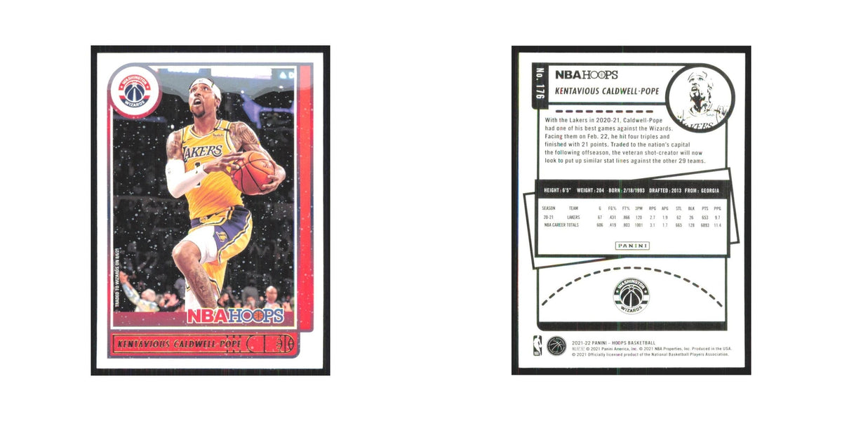 Kentavious Caldwell-Pope 2021 NBA Hoops #176 Washington Wizards NM