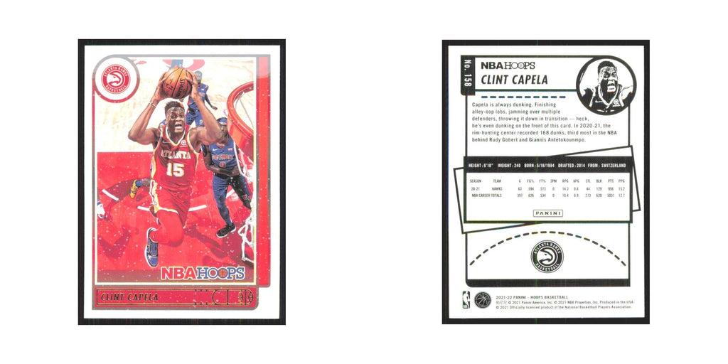 Clint Capela 2021 NBA Hoops #158 Atlanta Hawks Basketball Card NM