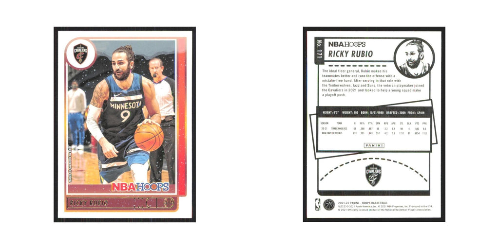Ricky Rubio 2021 NBA Hoops #171 Cleveland Cavaliers Basketball Card NM